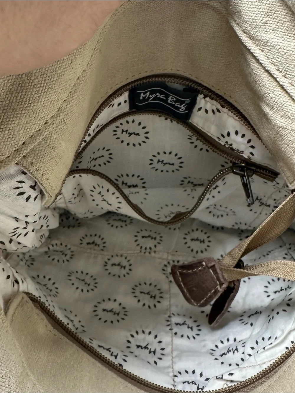 Myra Bag Crossbody Western Upcycled Canvas & Leather 11x12” Boho Patch